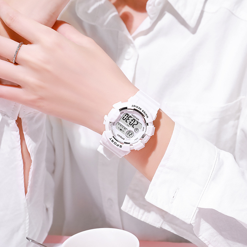 Smartwatch Digital Watches For Kid Girl - YIKAZE-Relógios Infantis com Relógio Despertador, Meninos