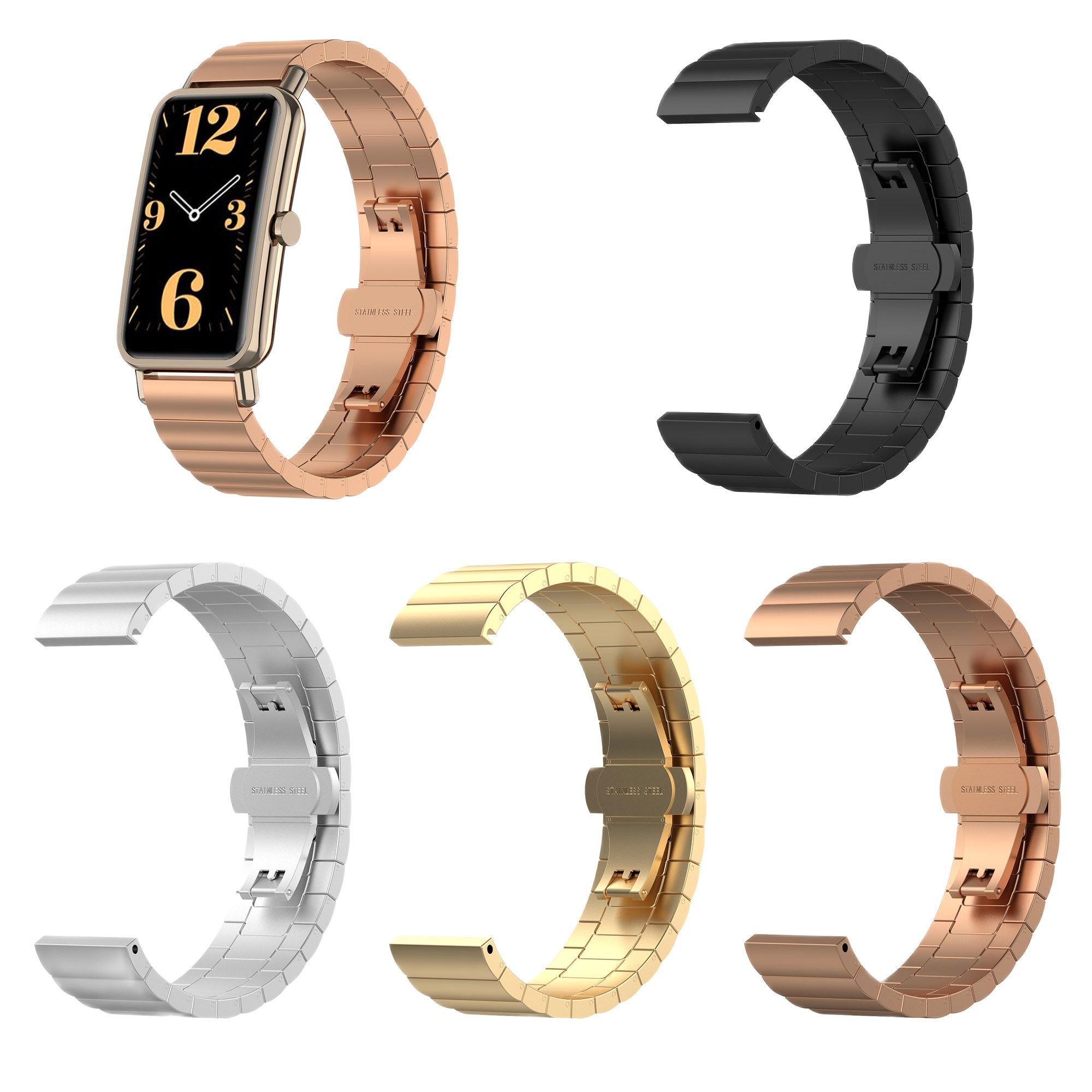 Timex Watches Smartwatch - Pulseira de aço inoxidável de 16mm