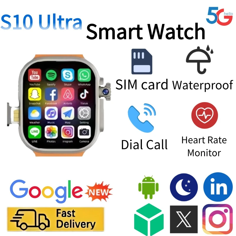 Smartwatch Watches Price - Smartwatch de Rede S10Ultra com Cartão