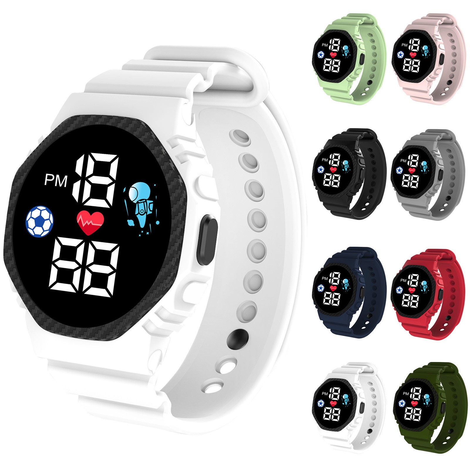 Relógio inteligente multicolor - Smartwatch Digital Watches For Kid Girl avaliação e preço