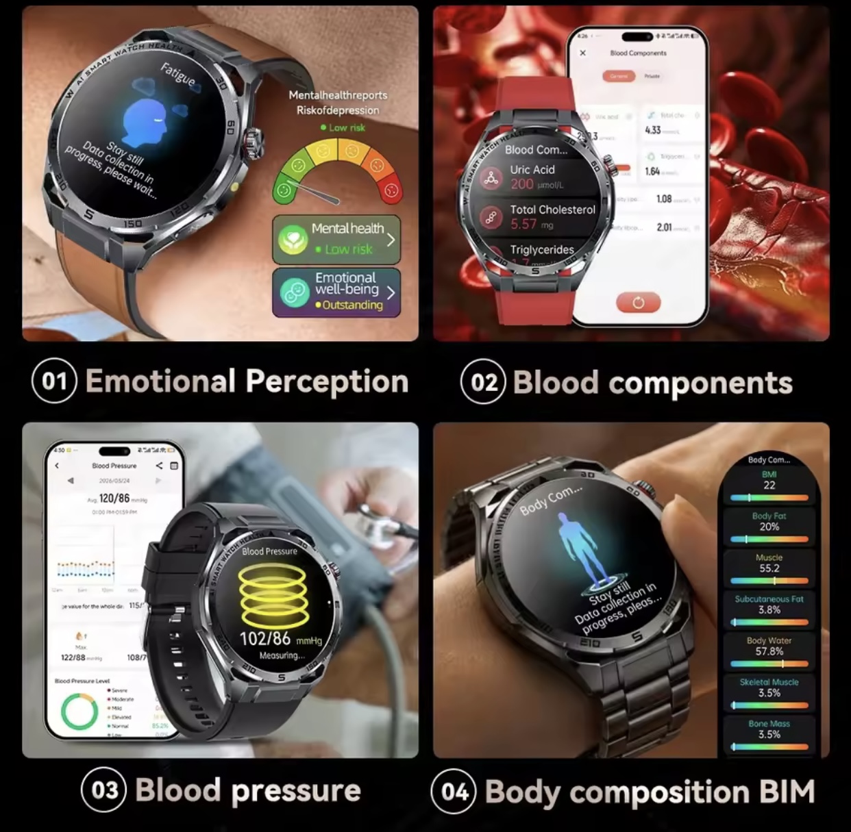 Relógio Inteligente de Saúde d - Watches Ladies Smartwatch avaliação e preço
