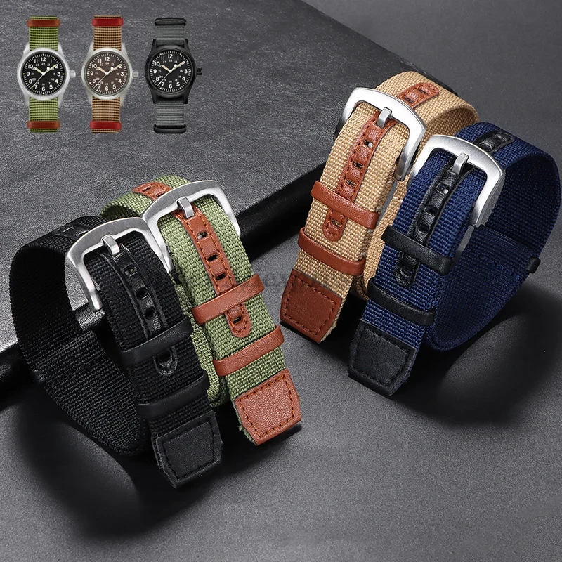20mm 22mm lona náilon remendo  - Watches Rolex Smartwatch avaliação e preço