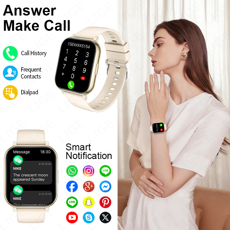 Relógio Inteligente LIGE Novo  - Smartwatch Watches Price avaliação e preço