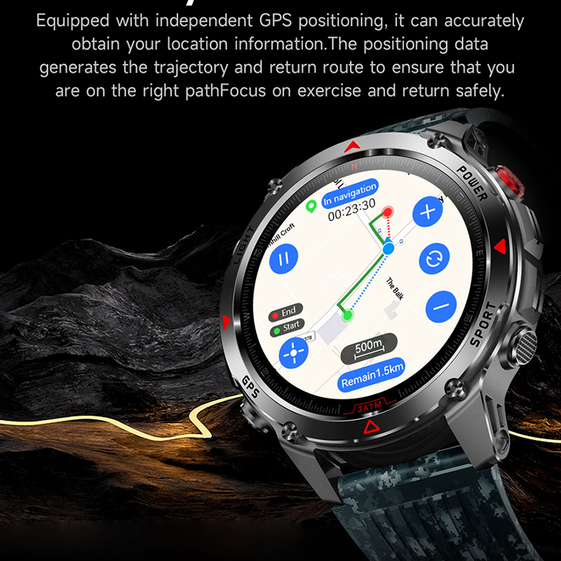 T-rex 3 embutido banda dupla g - Altimeter Compass Watch avaliação e preço