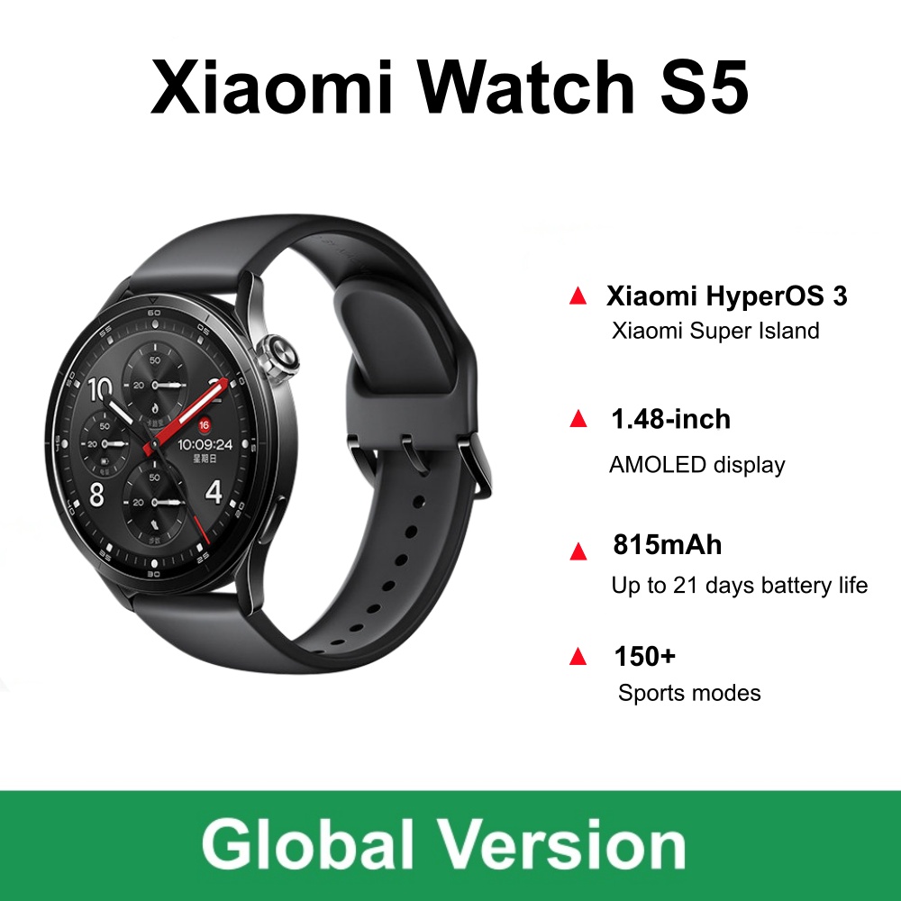 Versão Global Xiaomi Watch S5  - Timex Watches Smartwatch avaliação e preço